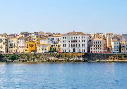 corfu town view