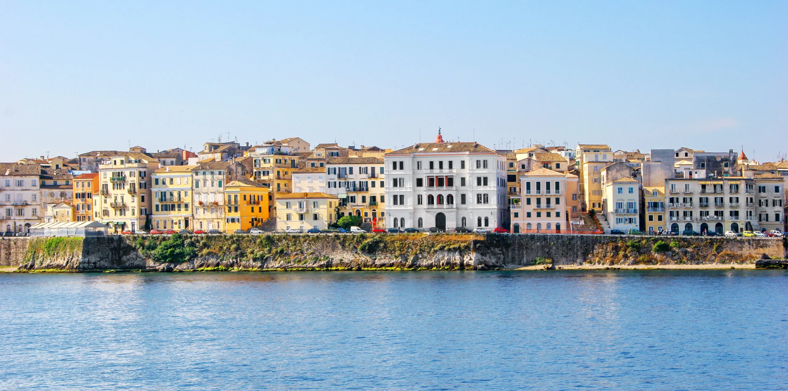 corfu town view